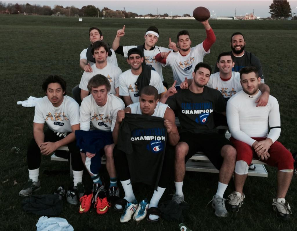 Meet the champions of the Greek and overall KU flag football team