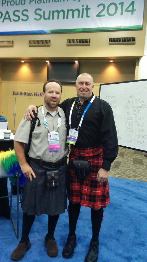 tjaybelt's tweet image. #sqlkilt #sqlpass #summit14