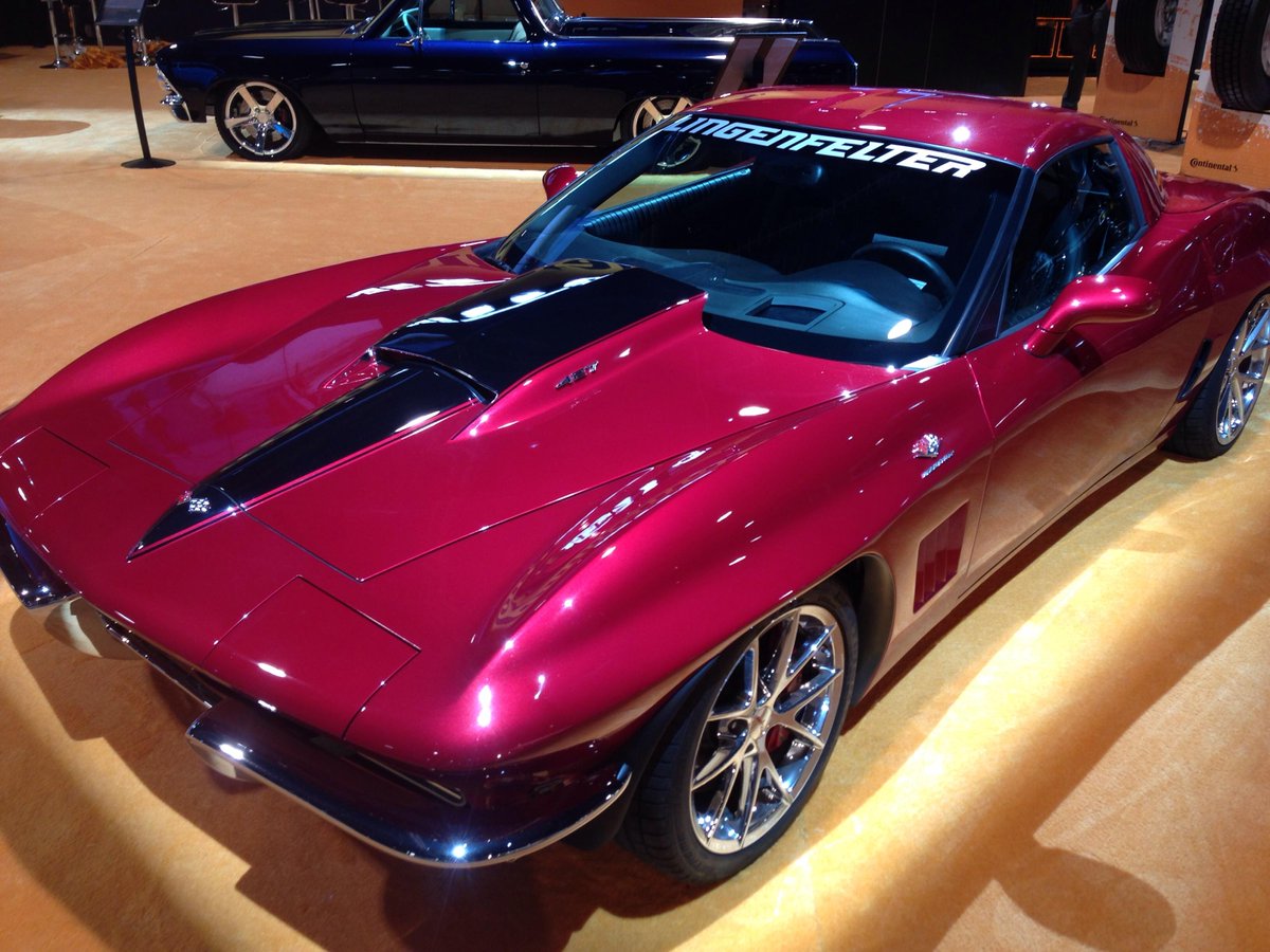 LiveAtSEMA's tweet photo. Here's a Lingerfelter vehicle showcased in the south hall #semaresponse http://t.co/3EK6ebKyD3