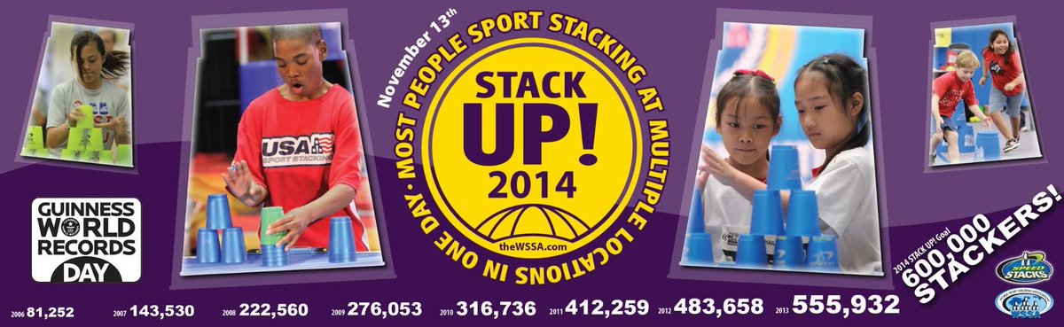 SpeedStacksInc's tweet image. STACK UP! in 1 week! Over 600,000 stackers registered! In 7 days a new Guinness World Record will be set!