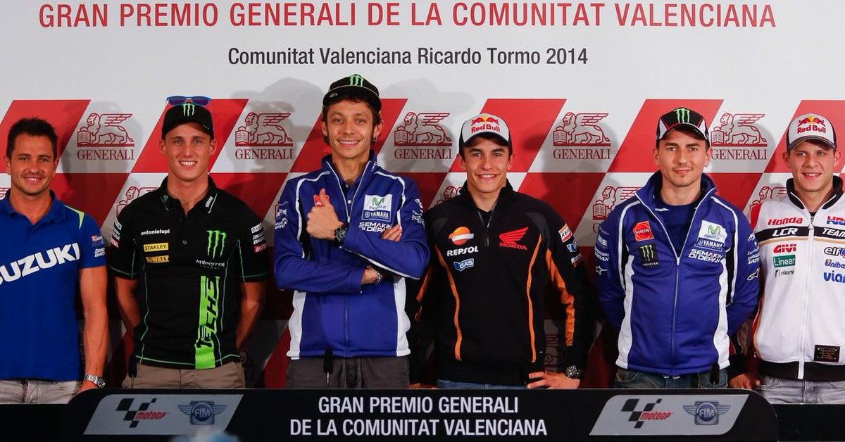 es_Motorsport's tweet photo. Rueda de prensa del #GPValencia http://t.co/tCrgGabOZ0 #MotoGP @OFCMarcMarquez @lorenzofanclub #VR46 @Polyccio44Site http://t.co/ea94ju349Q