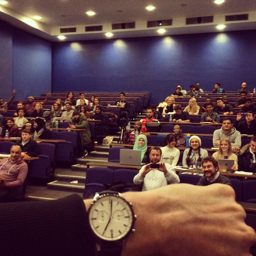 ASUBUtweet's tweet photo. My view for the evening. What a switched on bunch of designers! #uniformeverywares #middlesexuni #ProductDesign #C41 http://t.co/FG2hiNbwtf