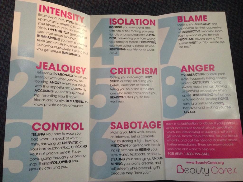 An abusive relationship is not always physical! The 8 signs as told by @BeautyCares #ShareThe8