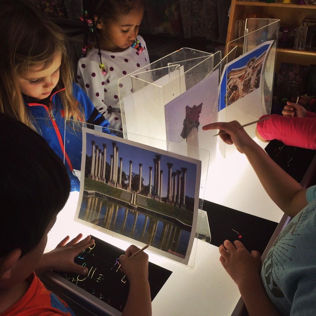 MarlAtelierista's tweet image. @dcpublicschools @swsatgoding #DCInspired "The CapitolColumns are at the Arboretum 2 keep them safe from the world."