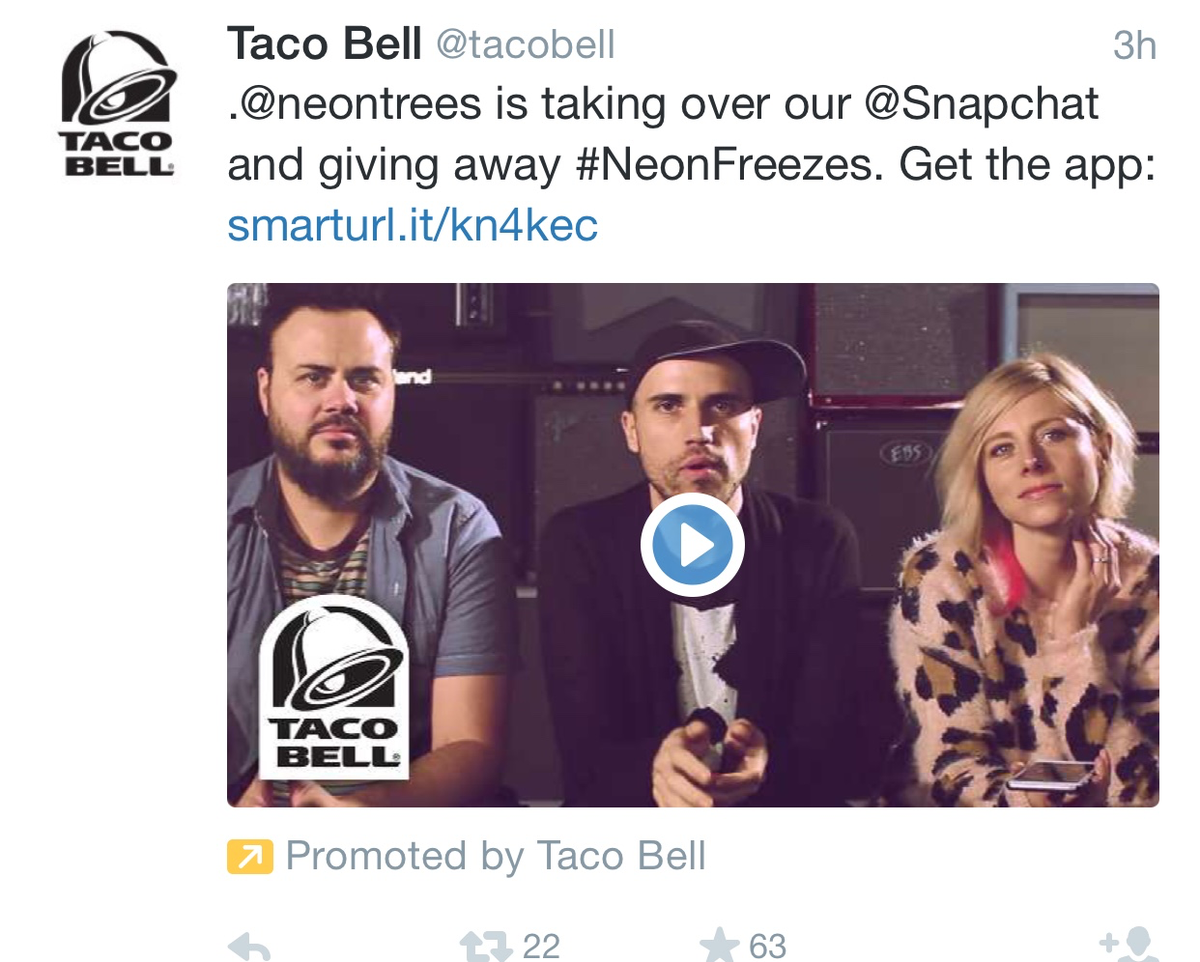POGMasterProvo's tweet image. Aw heck yeah I love when my two favorite #brands synergize! #neontrees #tacobell