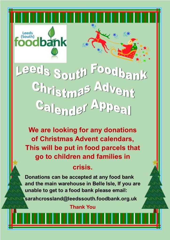 Our campaign for advent calendars :). Please share x. Thank you <a href="/JasonManford/">Jason Manford</a> #FoodBanks #leeds #crisis #Christmas