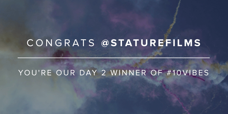 themusicbed's tweet photo. A big congratulations to @StatureFilms! You guys are our day two winner of #10vibes #cruising http://t.co/pYw7GpYMEn