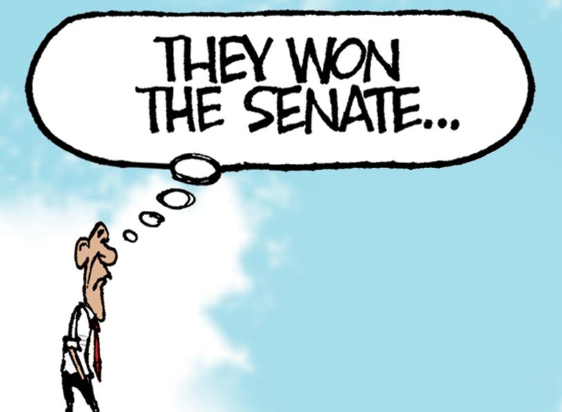 Walt_Handelsman's tweet image. Small section of Tomorrow's toon @theadvocateno @BarackObama #GOPtakeover #electionresults #Louisiana #NewOrleans