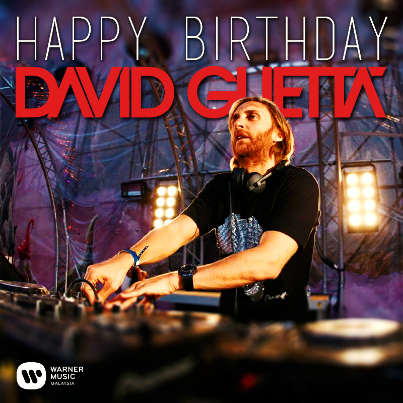  Our artist of the month, turns a year older today! Happy birthday David Guetta! 