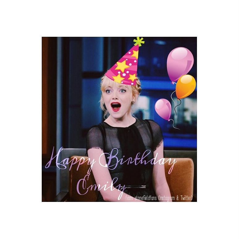 HAPPY BIRTHDAY EMMA STONE     