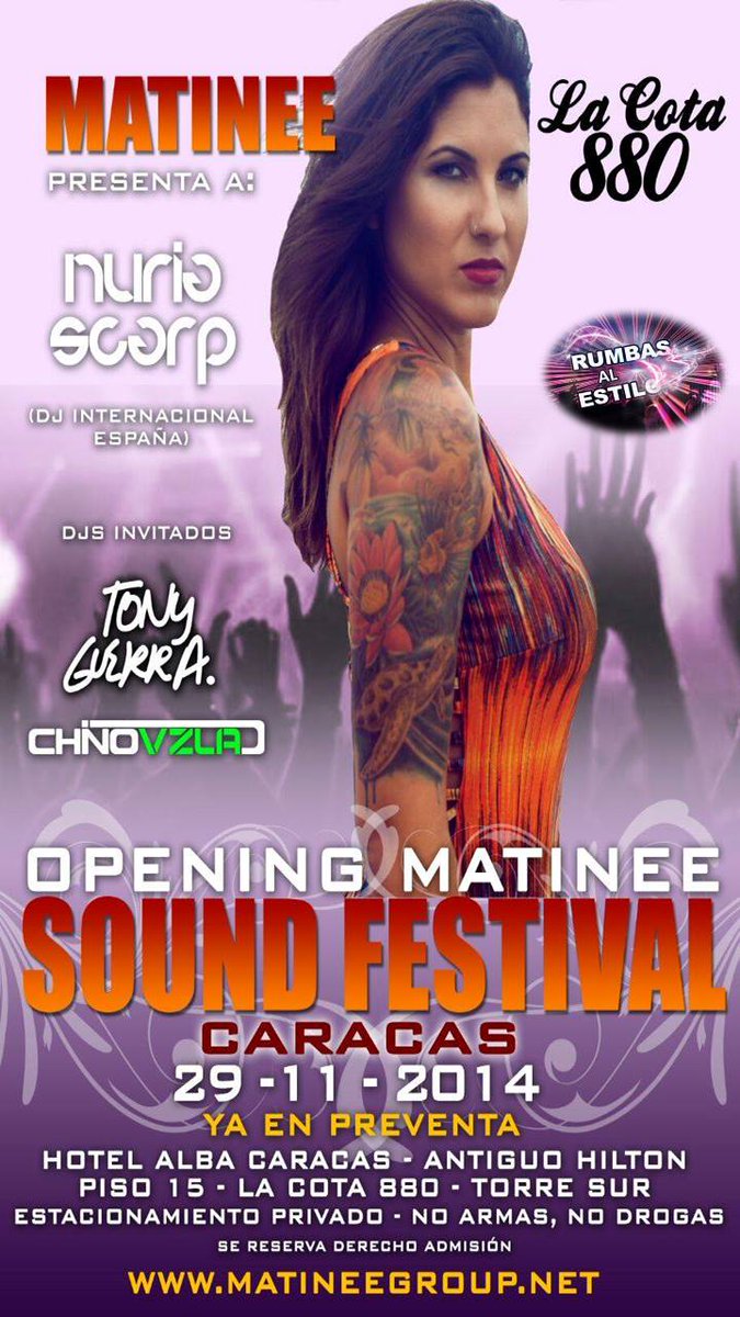 JSMITH69's tweet image. ORGANIZADO POR @MATINEEVZLA   Y @JSMITH69  #electronica2014 #RumbaBeat @Recomendao @RumberaNetwork @Edm_Udm_Vzla