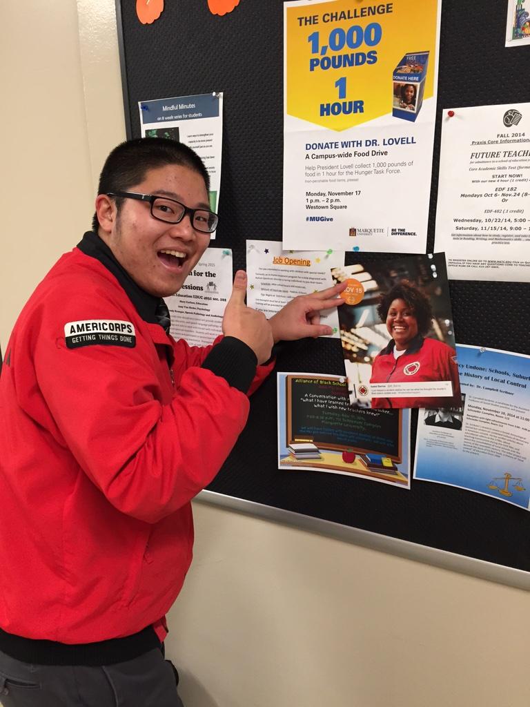 lukeheld's tweet image. Happy to be spreading the word about @CityYear on my old stopping grounds @MarquetteU #makebetterhappen #murahrah