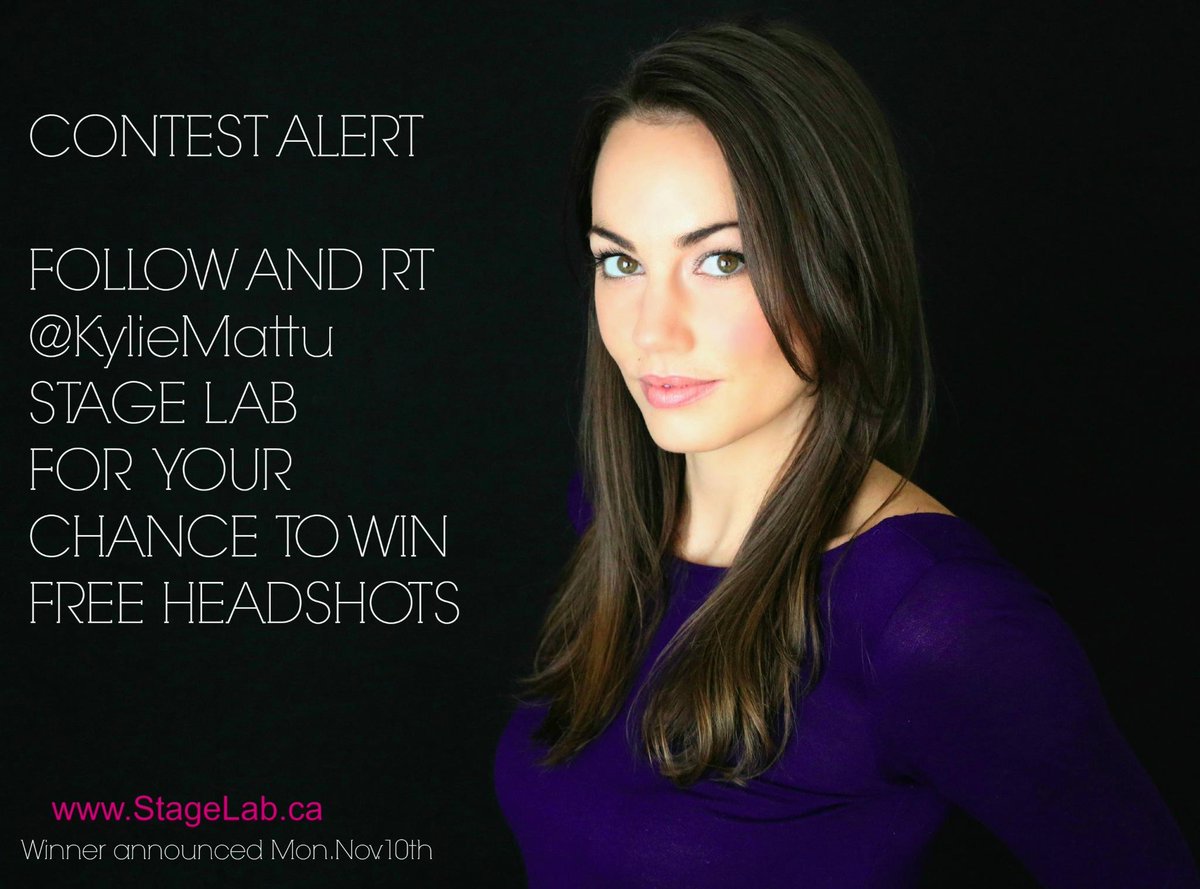 CONTEST ALERT: Follow and RT for your chance to win FREE HEADSHOTS with STAGE LAB. Winner announced on Monday!