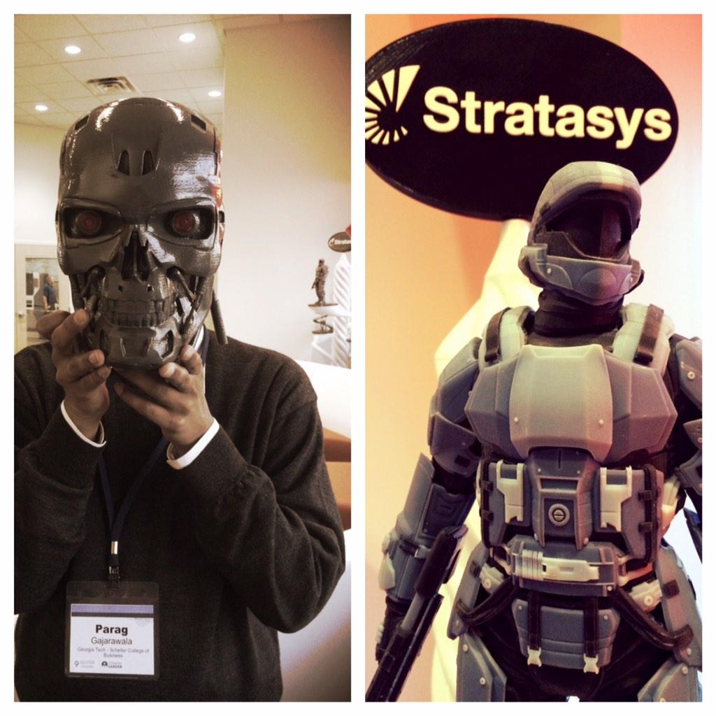 RobRhorer's tweet image. Great 3D printing (additive manufacturing) tour at #stratasys. Yes, these are printed in one shot! #NI14 @GT_CBSS