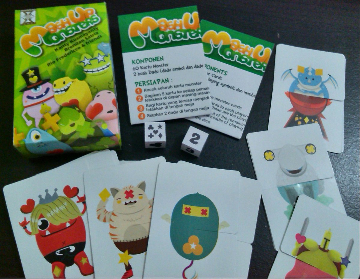 Mulai hari ini card game Mashup Monster (charity product Happy Play) sudah bisa diorder via @manikmayagames