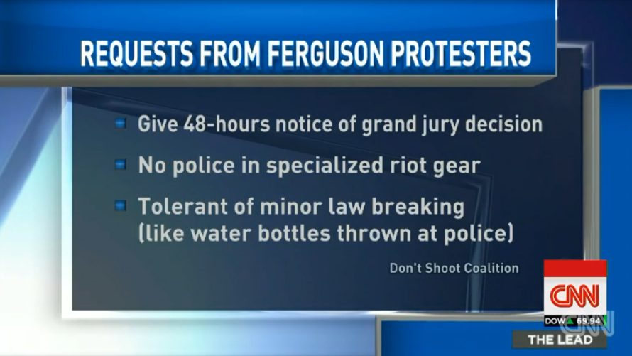 Ferguson thugs demand cops allow them to break laws