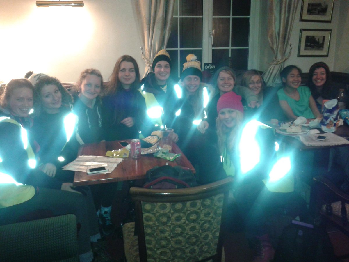 The team at the half way mark! Outstanding high vis work...