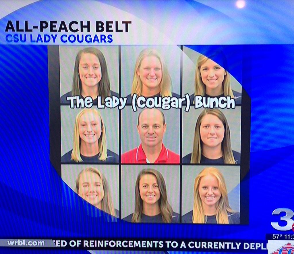 CSUCougarsWSOC's tweet image. Lady Cougars all over the local news after a big night. #GoCSU @WRBLSports @wtvmsports