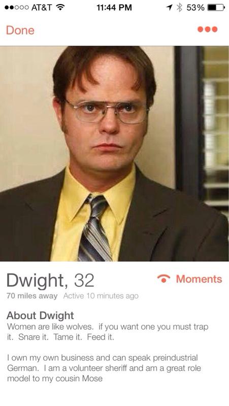 DwightFalse's tweet photo. I joined Tinder. http://t.co/Mpr1DkjHy6