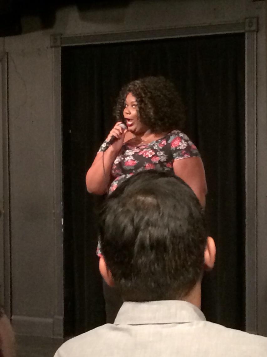 MTVComedy's tweet photo. @nicolebyer crushin her set as hard as that cockroach at @UCBTheatreNY #newyorkcomedyfestival http://t.co/rSAaCNaaFB