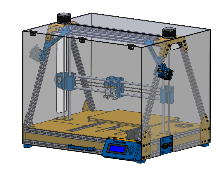 galiprint3d's tweet photo. Siempre estamos intentando mejorar nuestras Mendel. Esta vez hemos creado una carcasa para cerrarlas completamente. http://t.co/yz14GjKnuf