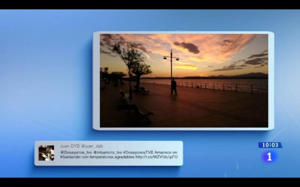 LastraJaime's tweet photo. @juan_dyb con fotos así en @Desayunos_tve y @mbarreiro_tve se nos va a llenar Santander!! http://t.co/4E1SdvU4zT
