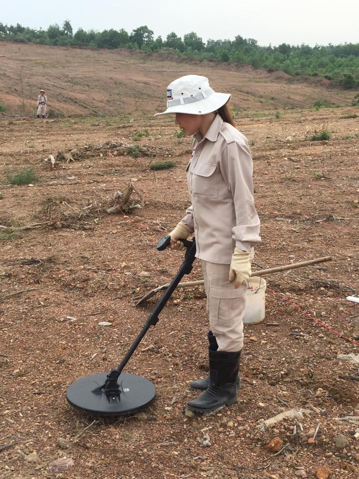 Deminers in #Vietnam work to remove #landmines so farmers and their families can walk safely.