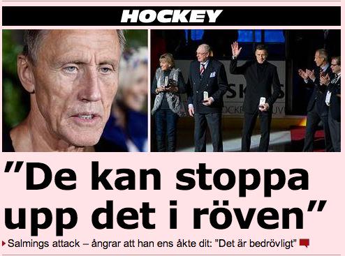 sportbladet's tweet photo. Börje Salming går till stenhård attack mot svenska Hall of Fame. http://t.co/lghPPdLxyy #twittpuck http://t.co/dgqXqCLM9z