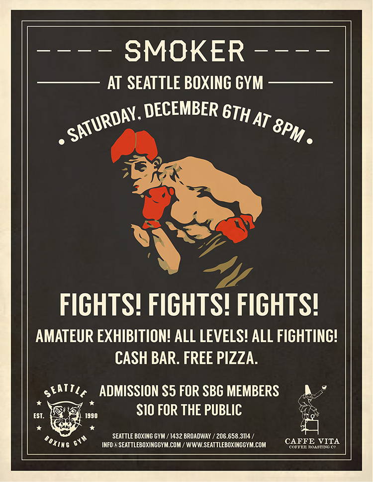 SeattleBoxing's tweet image. On Dec 6th we're holding an Amateur exhibition! All levels! All fighting! Bar &amp;amp; Pizza. LINK: 0ed.it/MmJaJ