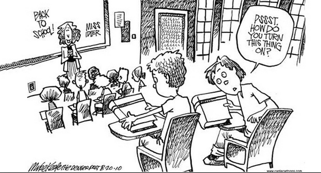 pensioloog's tweet photo. "@lisegaluga: Hoezo zijn leerlingen vaardiger dan wij? :-) #21cecce http://t.co/ZkB3kzDzNe"