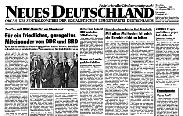 Im ND vor 25 Jahren: »Krenz &amp; Modrow: Für friedliches, geregeltes Miteinander von #DDR &amp; BRD« nd-archiv.de/artikel/197742…
