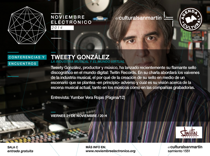 guayabera's tweet photo. Hoy, en #NE2014, en @culturalsanmar, me ocuparé de que @tweetygonzalez2 confiese dónde está la música ¿En los cables? http://t.co/Ajs8N9pdG5