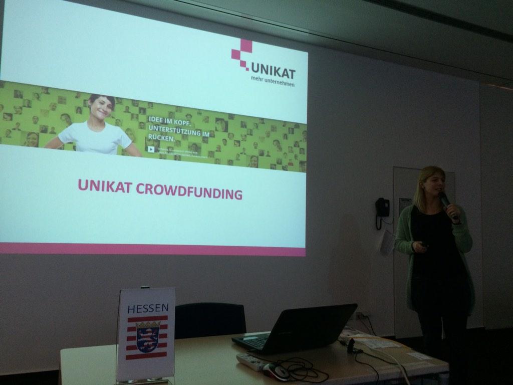Annika Wallbach stellt die <a href="/UNIKATkassel/">UNIKAT Uni Kassel</a> #Crowdfunding Page für kreative Projekte aus #Kassel auf Startnext vor