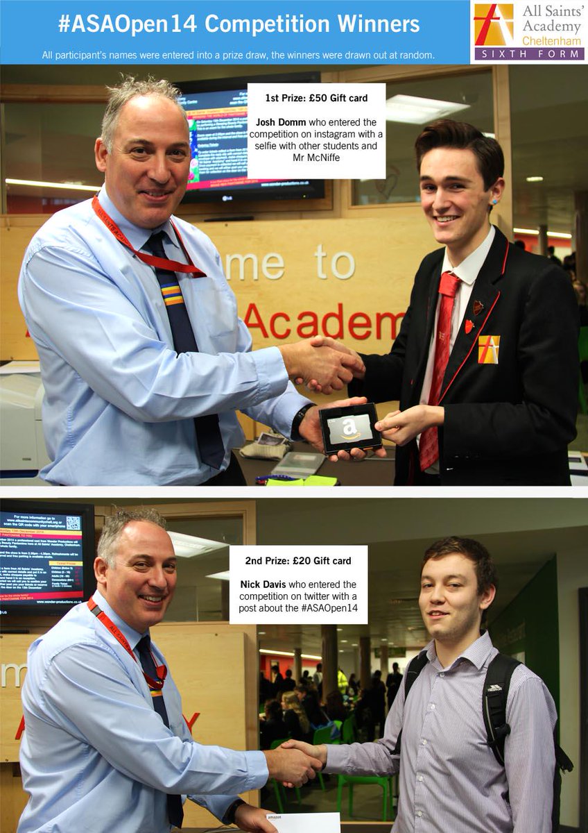 asachelt's tweet photo. Congratulations to Josh Domm & @GrampyBacon for winning prizes in our @ASASixthForm #ASAOpen14 competition! http://t.co/jaCRfrIa7N
