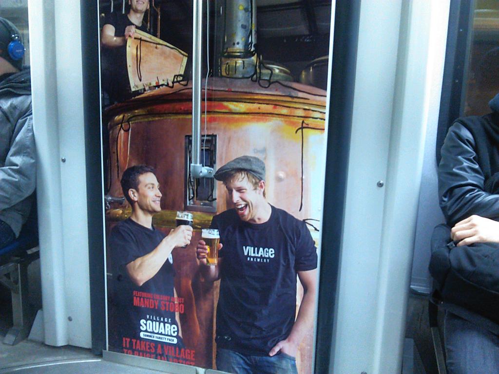 VillageSam's tweet image. A strange sight on the way to work