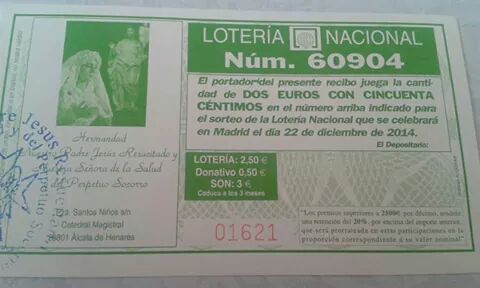 Recordad a interesados en comprar la LOTERIA DE NAVIDAD de <a href="/ResuySalud/">ResuySaludAlcala</a> ,q la podeis comprar en los siguientes puntos