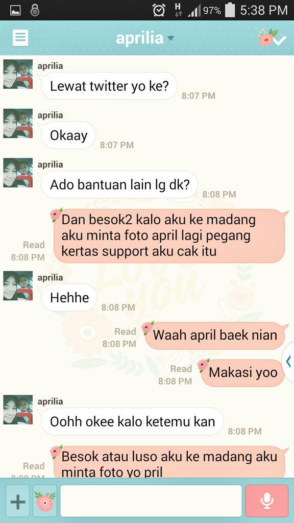 Bunches of thanks to @Aprilkrtni who support #KekeforAMSAUnsri and even offering more helps! All the best fo you pril