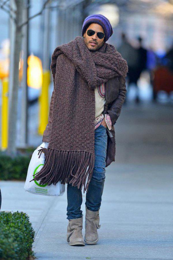 ThrillistNYC's tweet image. WHY IS LENNY KRAVITZ BETTER AT WEARING CHUNKY SCARVES THAN MY GIRLFRIEND??????