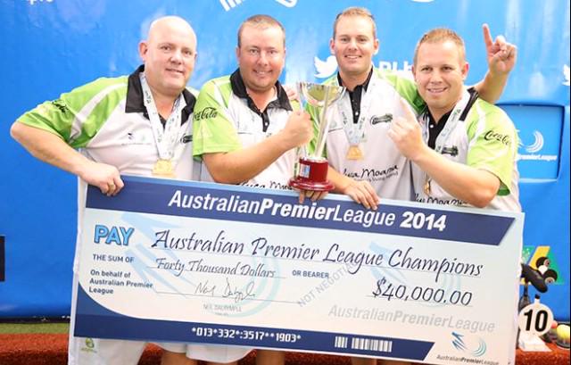 MurraySteamers's tweet photo. How good was that? @Moama_Bowling @MurraySteamers #APL02 champions!! What a week! http://t.co/YM6w1Uz91j
