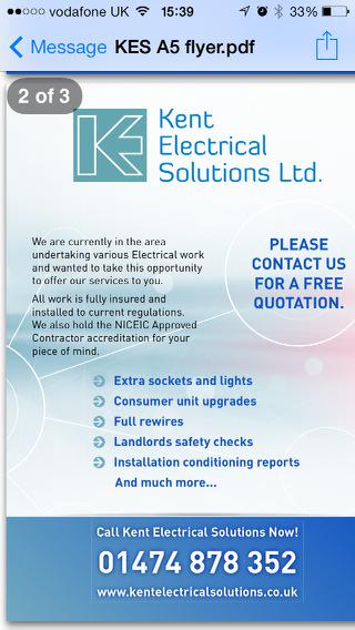 ElectricalKent's tweet image. Our NEW Leaflet!!