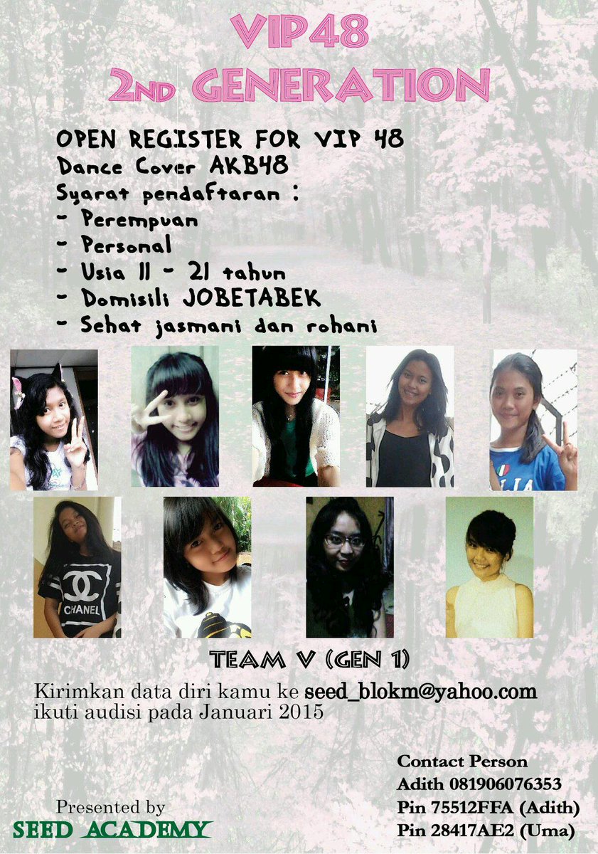 SEED_Academy's tweet photo. Atau kalian suka AKB48?dan 48 sisters
Ikutan yang ini http://t.co/Vef0pNezJi