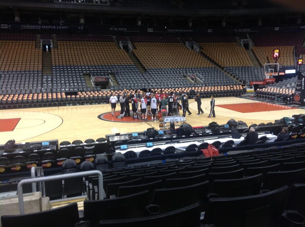  Team gathers to sing Happy Birthday to Larry Sanders.
Four in a row? We find out tonight. 