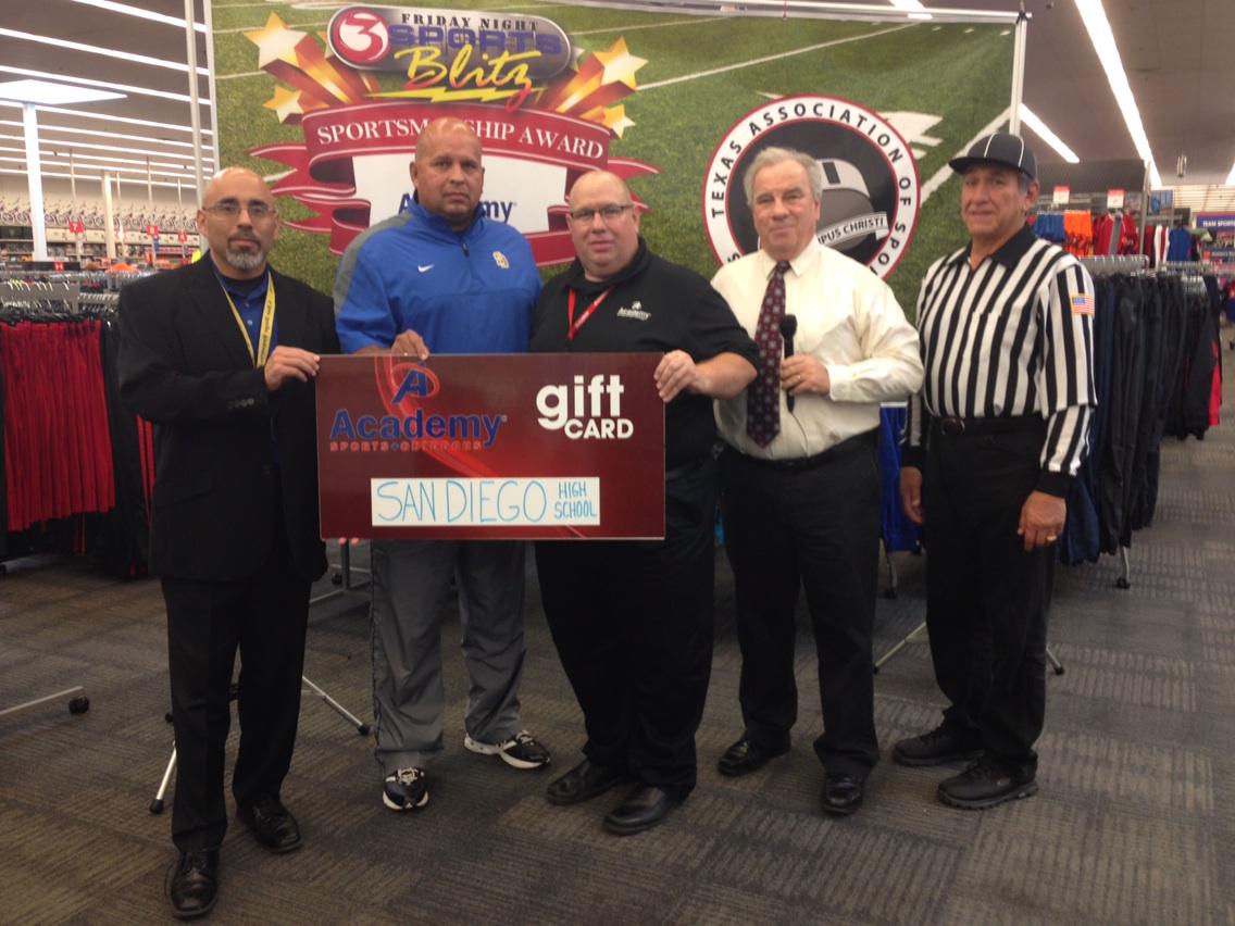 The Vaqueros have been named the sportsmanship team of the year!! What an honor for our football team and coaches!