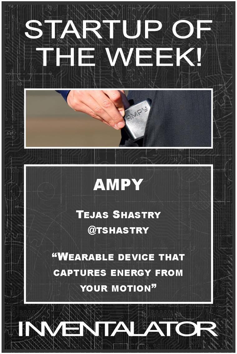 InvProducts's tweet image. November 21st Inventalator.com - Support our Product of the Week - AMPY #startups #entrepreneur #innovation
