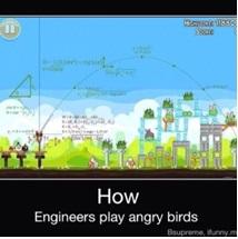 GatorDockBridge's tweet image. How #engineers play @AngryBirds. #engineerprobs