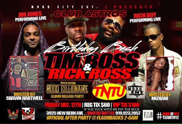 dEC12th .. <a href="/TimBoss_CEO/">Tim Boss</a> ,@rickyrozay, <a href="/jimjonescapo/">Jim Jones</a> and @_Richboy  Performing LIVE @ CLuB ASTROS #TimbossBirthdayBash