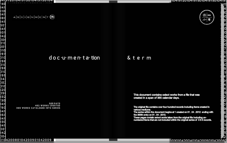 assignmentm's tweet image. Documentation and Term is an exhibit in book format displaying 104 works on 112 pages. blurb.com/b/5671225-docu…