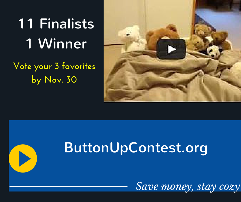 Buttonupcontest's tweet photo. We're trying for 1,000 voters!  Please retweet. #conservation #energyefficiency #contest #VT http://t.co/LroFPu33eQ