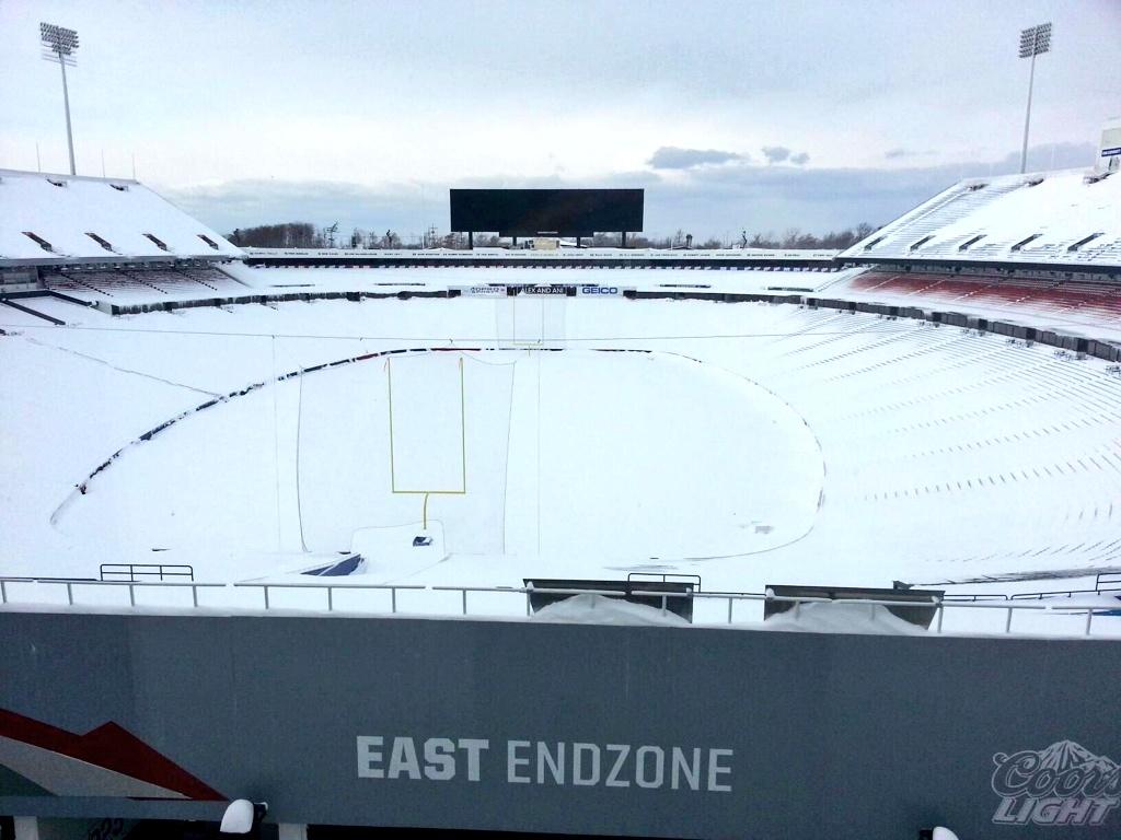 Video: Ralph Wilson Stadium Snow