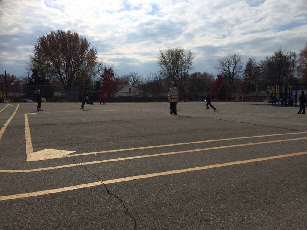 Finally outside after many days of indoor recess! #isdstrong #nottoocold